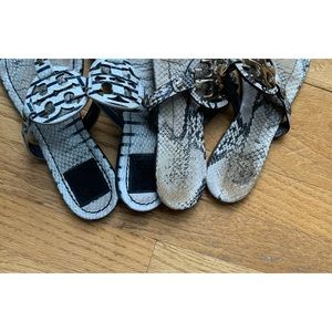 2 pairs Tory Burch sandals size8